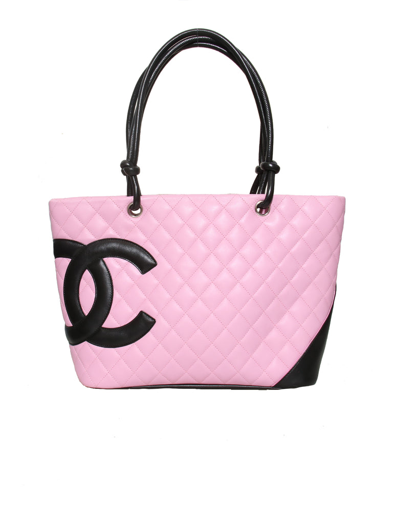 Pre-owned Chanel Cambon Leather Crossbody Bag In Black