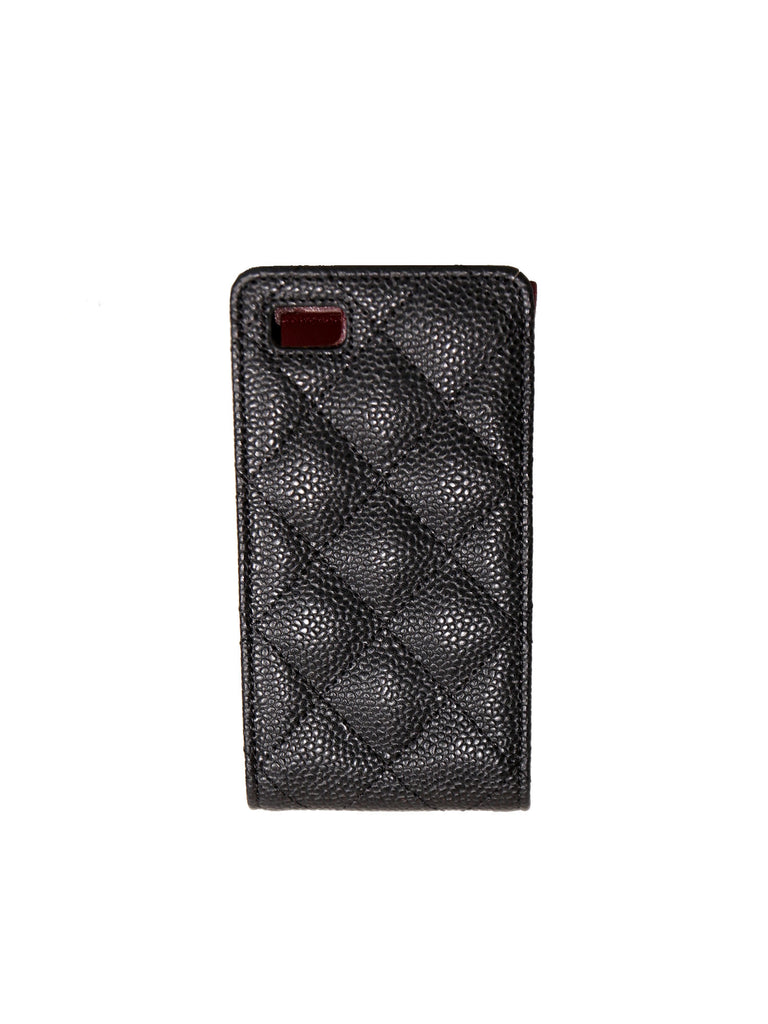 Chanel Quilted Caviar Phone Case