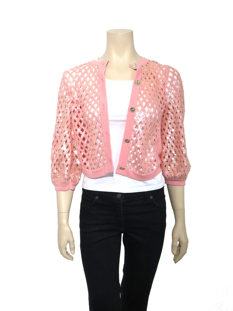 Pre-owned Chanel Cashmere Sequin Cardigan – Sabrina's Closet