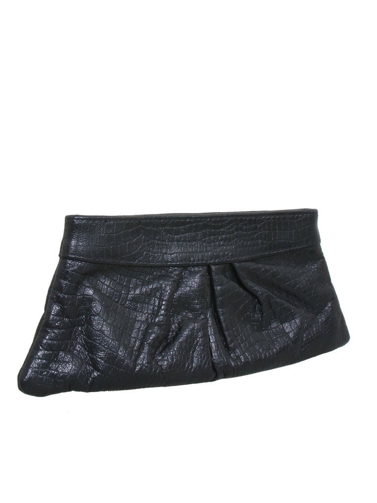 Lauren Merkin Embossed Leather Eve Clutch Bag