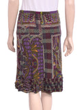 Etro Ruffle Hem Printed Skirt