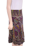 Etro Ruffle Hem Printed Skirt