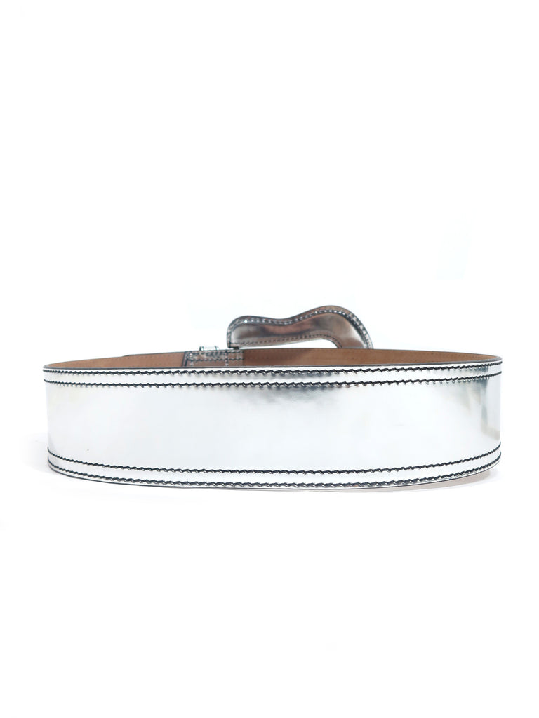 Fendi Metallic Leather Belt 