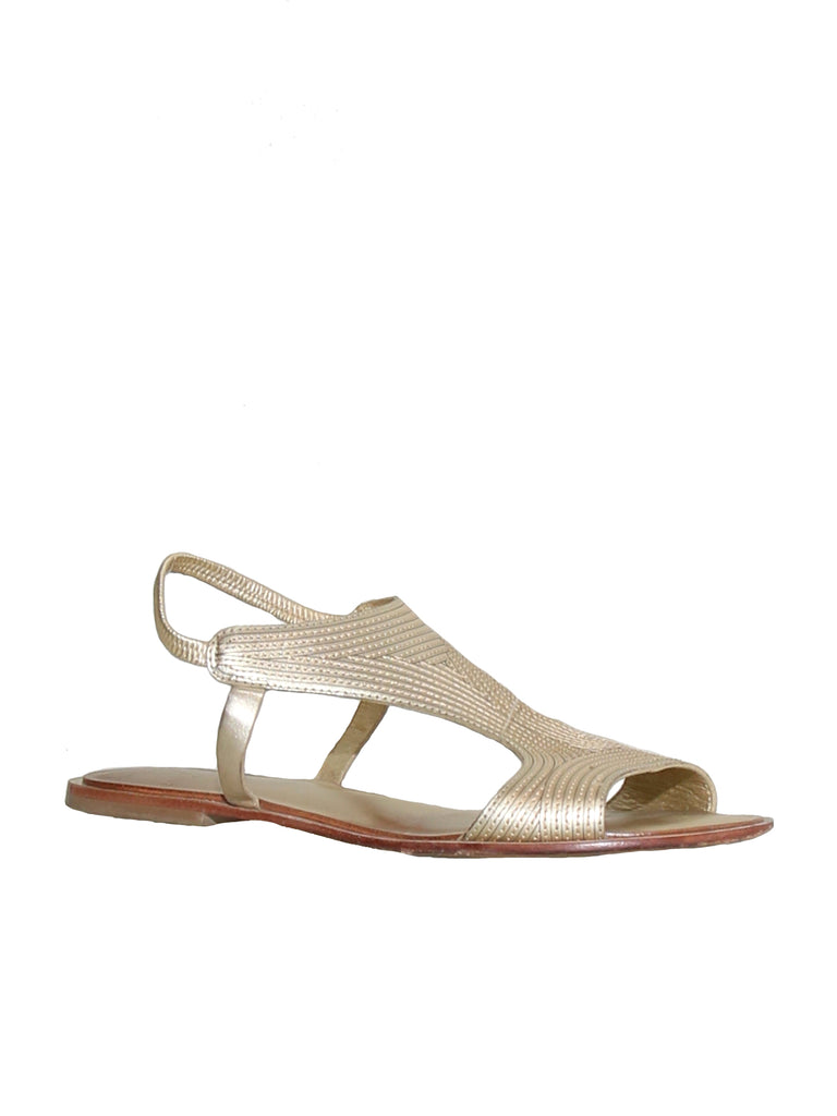 DVF Flat Leather Sandals