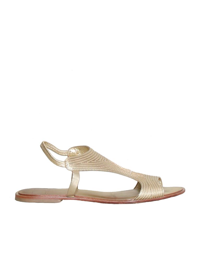 DVF Flat Leather Sandals