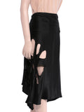 Gucci Silk Cutout Skirt