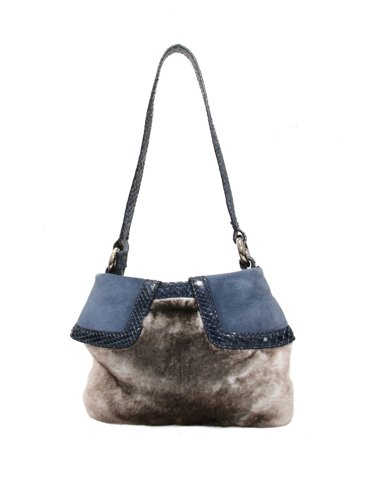 Celine Fur Shoulder Bag