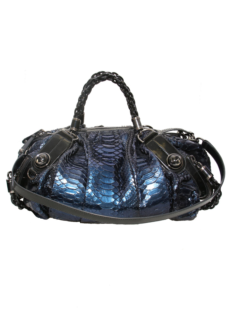 Gucci Python Galaxy Top Handle Bag 