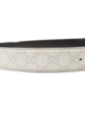 Gucci Monogram Logo Guccissima Leather Belt 