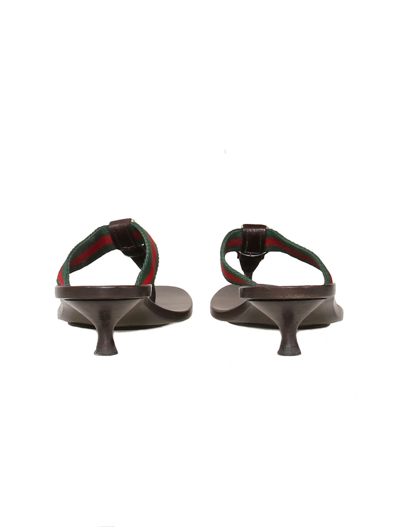 Gucci GG Leather Slide Sandals