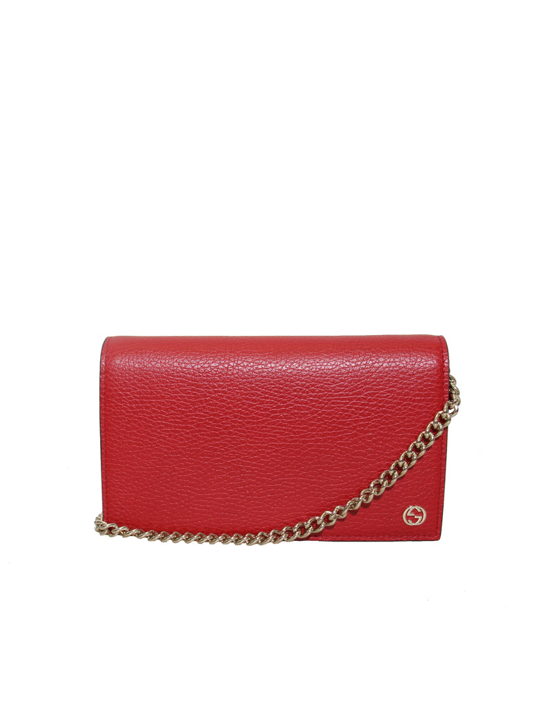Gucci Betty Leather Wallet on a Chain