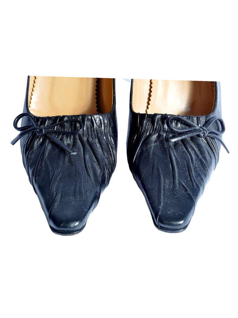 Gucci Ruched Pointed Pumps