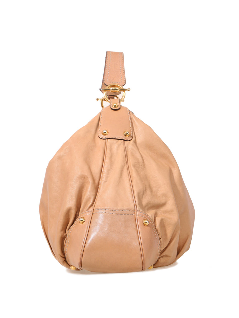Gucci Leather Jockey Hobo Bag
