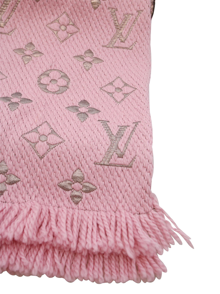 Logomania cashmere scarf Louis Vuitton Blue in Cashmere - 31046436