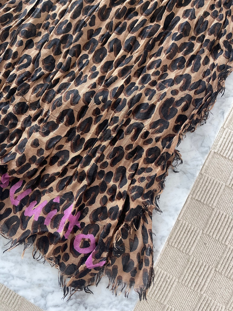 Louis Vuitton Stephen Sprouse PoP Leopard Stole in Cashmere and Silk - SOLD