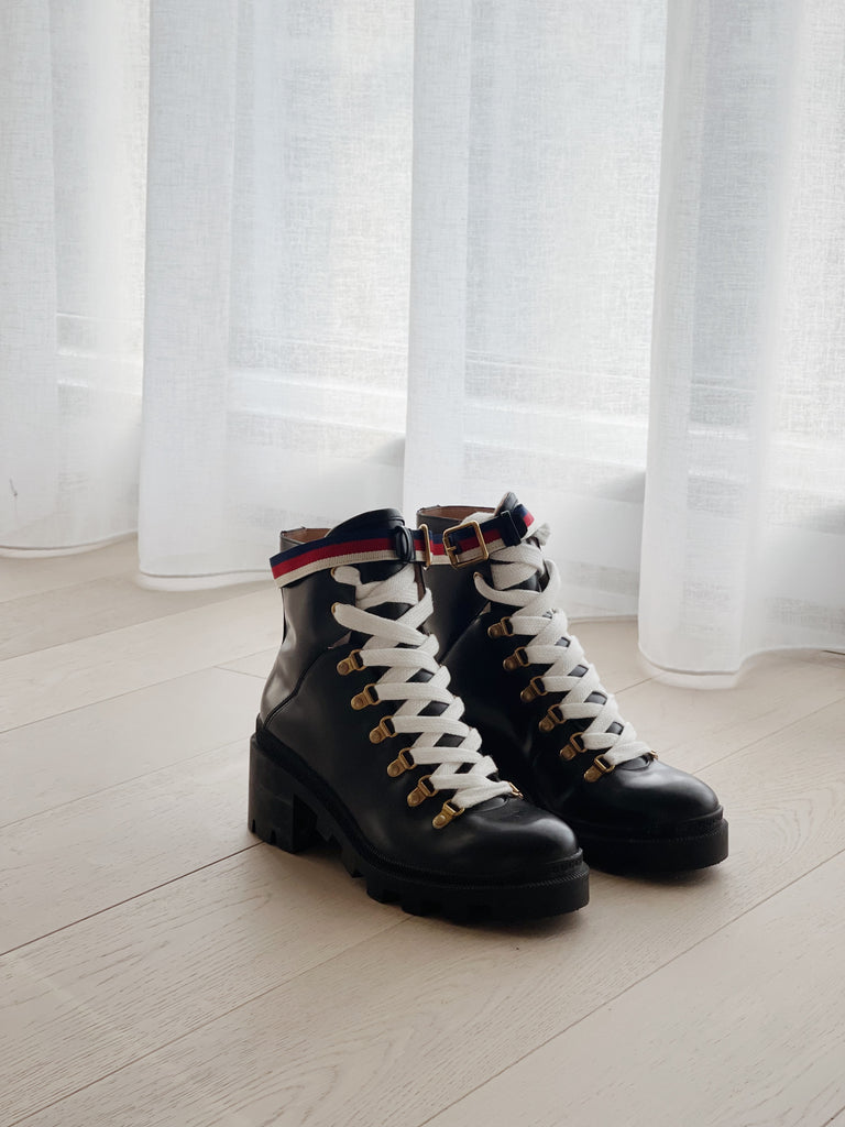 Gucci Sylvie Leather Boots