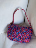 Vintage Wool Crochet Mama Baguette