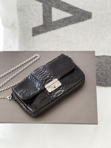 Christian Dior Python New Lock Wallet on Chain