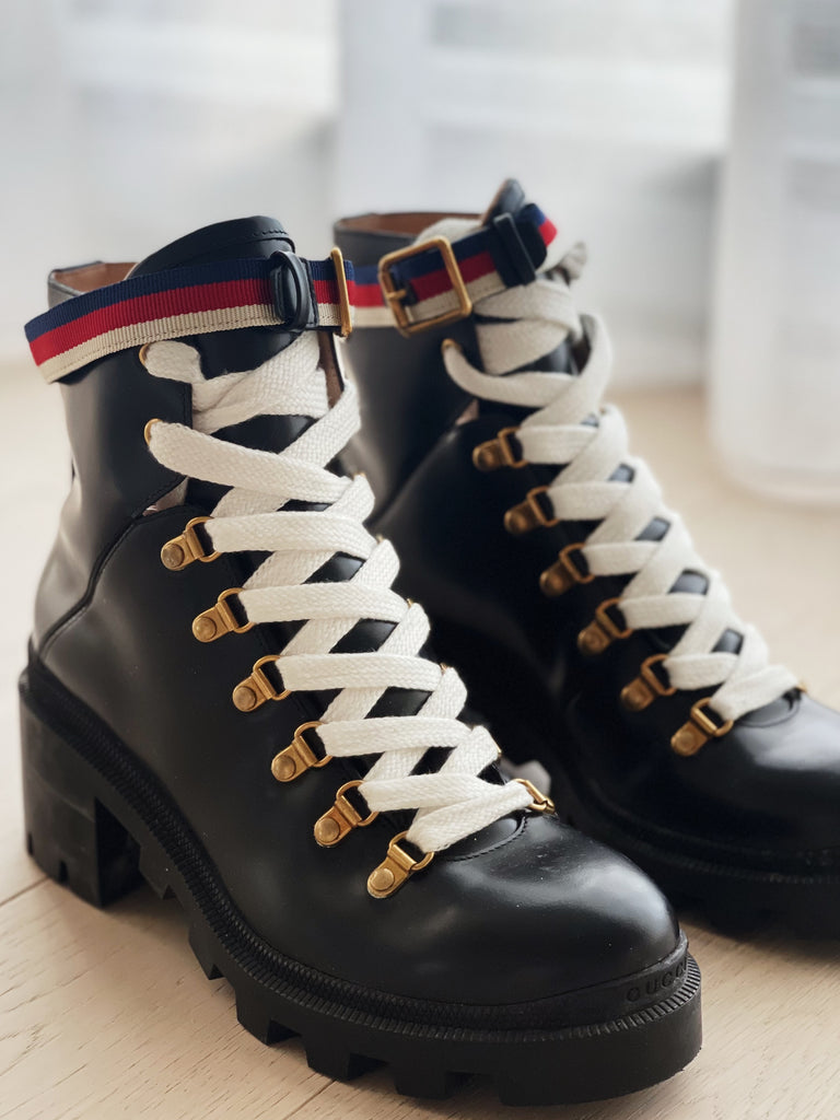 Gucci Sylvie Leather Boots