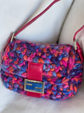 Vintage Wool Crochet Mama Baguette