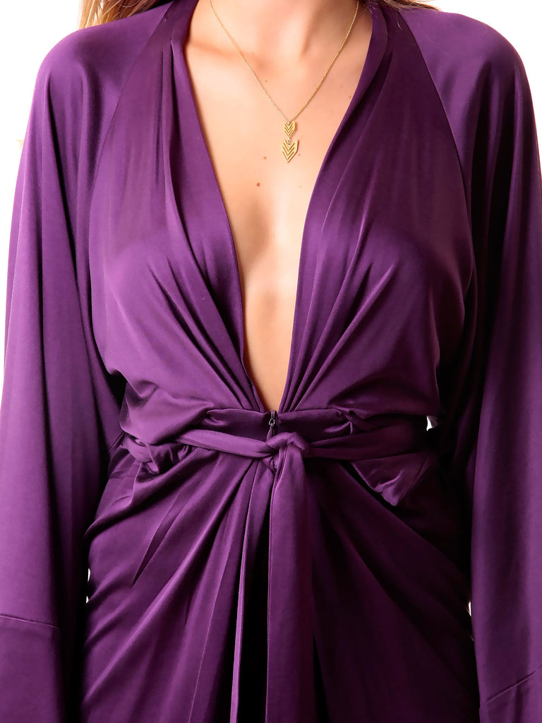 Issa Wrap-Effect Silk-Jersey Dress
