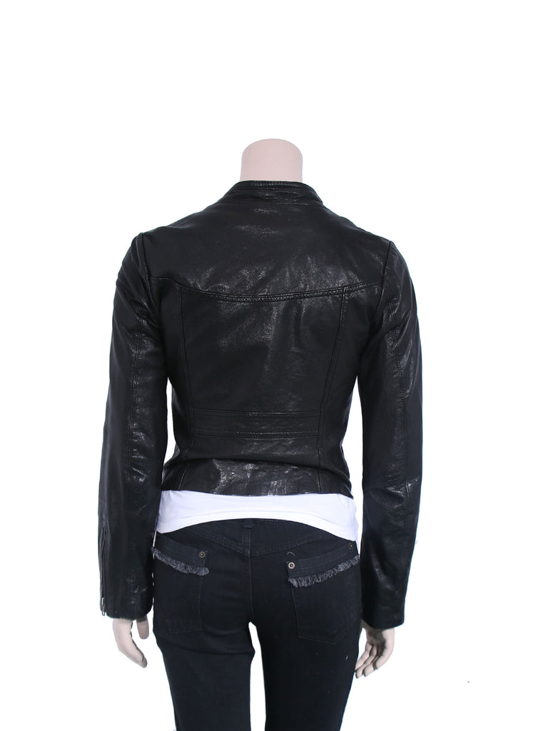 Line Leather Jacket