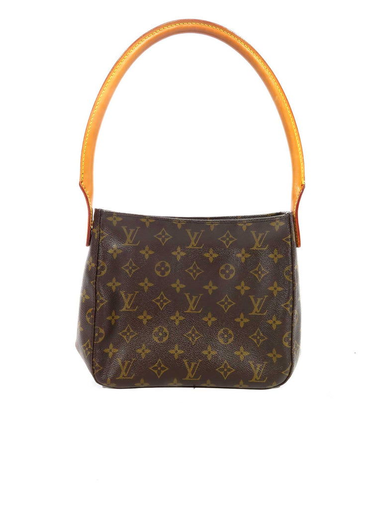 LOUIS VUITTON Brown Monogram Coated Canvas and Vachetta Leather