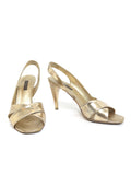 Louis Vuitton Metallic Leather Sandals 