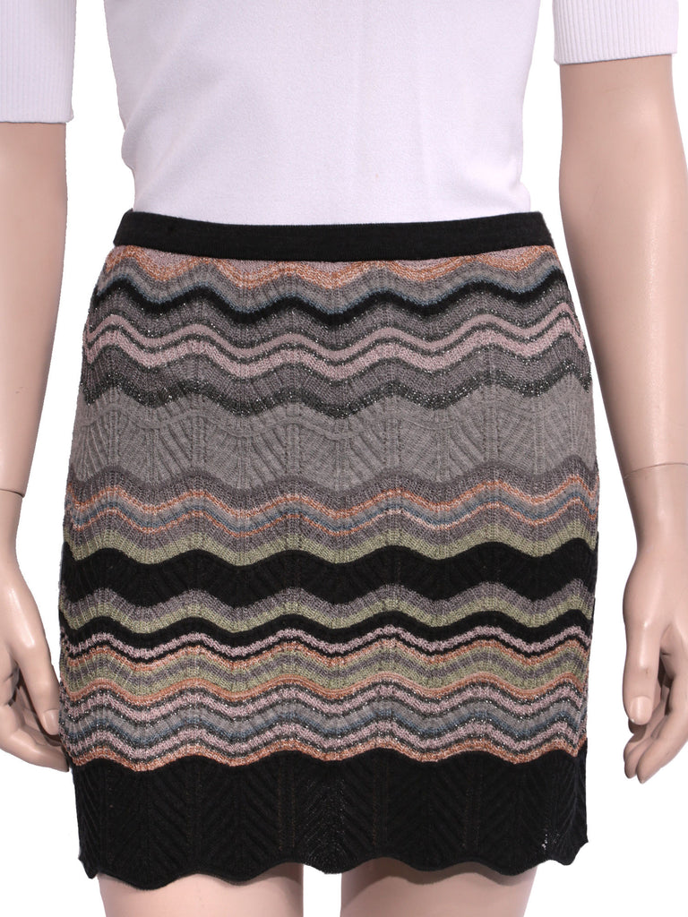 M Missoni Printed Knit Skirt 