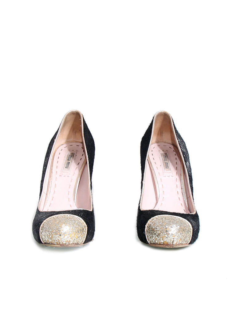 Miu Miu Glitter Pumps 