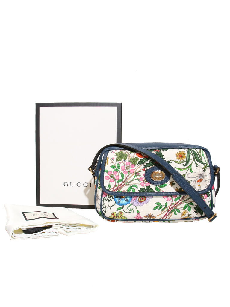 Gucci Flora Canvas Cross Body Bag