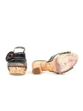 Prada Patent Leather Patent Sandals 
