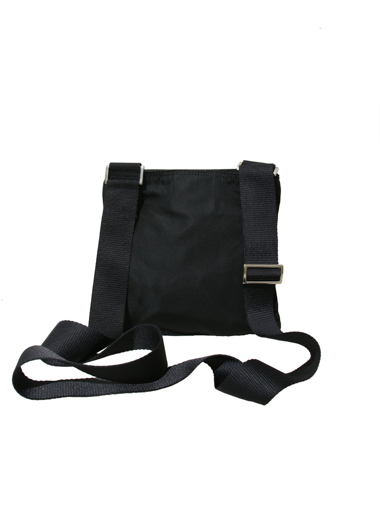 Prada Tessuto Saffiano Black Messenger Bag Cross Body