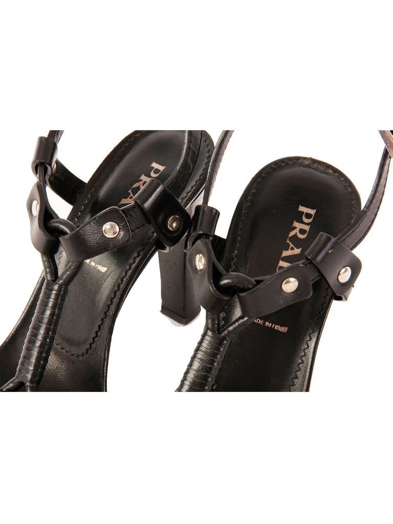 Prada Leather Sandals 