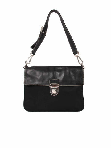 Prada Leather Flap Shoulder Bag