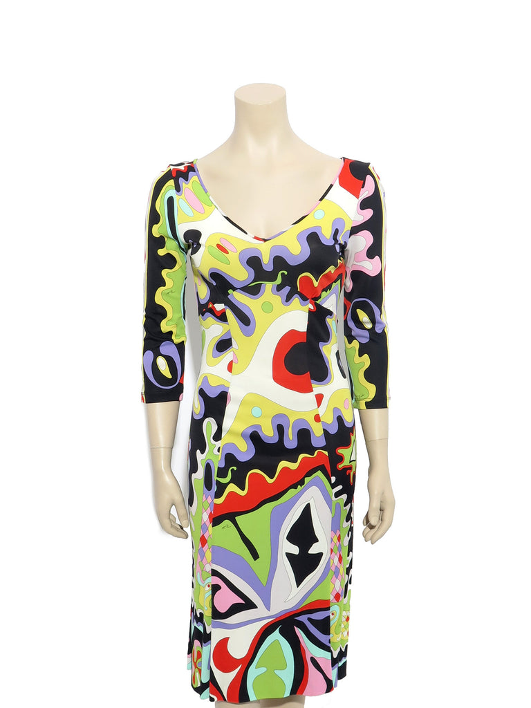 Emilio Pucci Printed Silk Dress