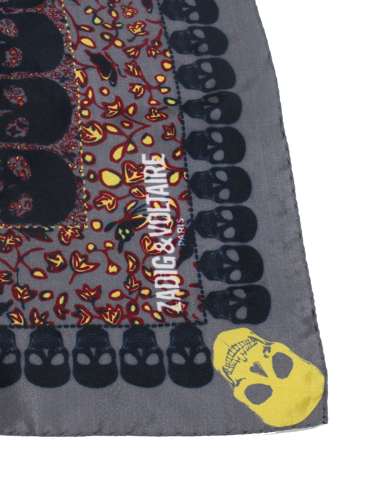 Zadig & Voltaire Skull Printed Scarf