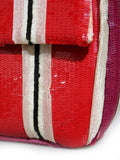 Fendi Snakeskin-Trimmed Embroidered Sequin Baguette Bag