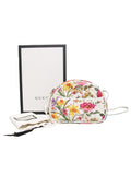 New Gucci Mini Quilted Floral Canvas Cross Body Bag
