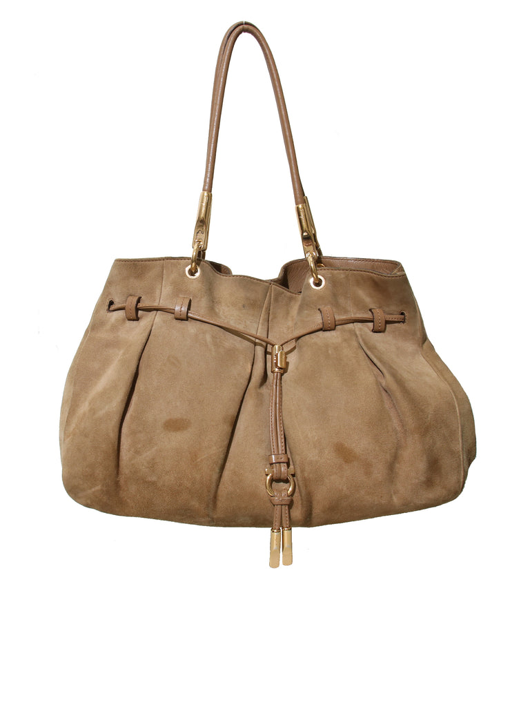 Pre-owned Salvatore Ferragamo Suede Shoulder Bag – Sabrina's Closet