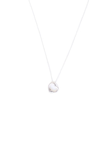 Tiffany & Co. Open Heart Pendant Necklace 