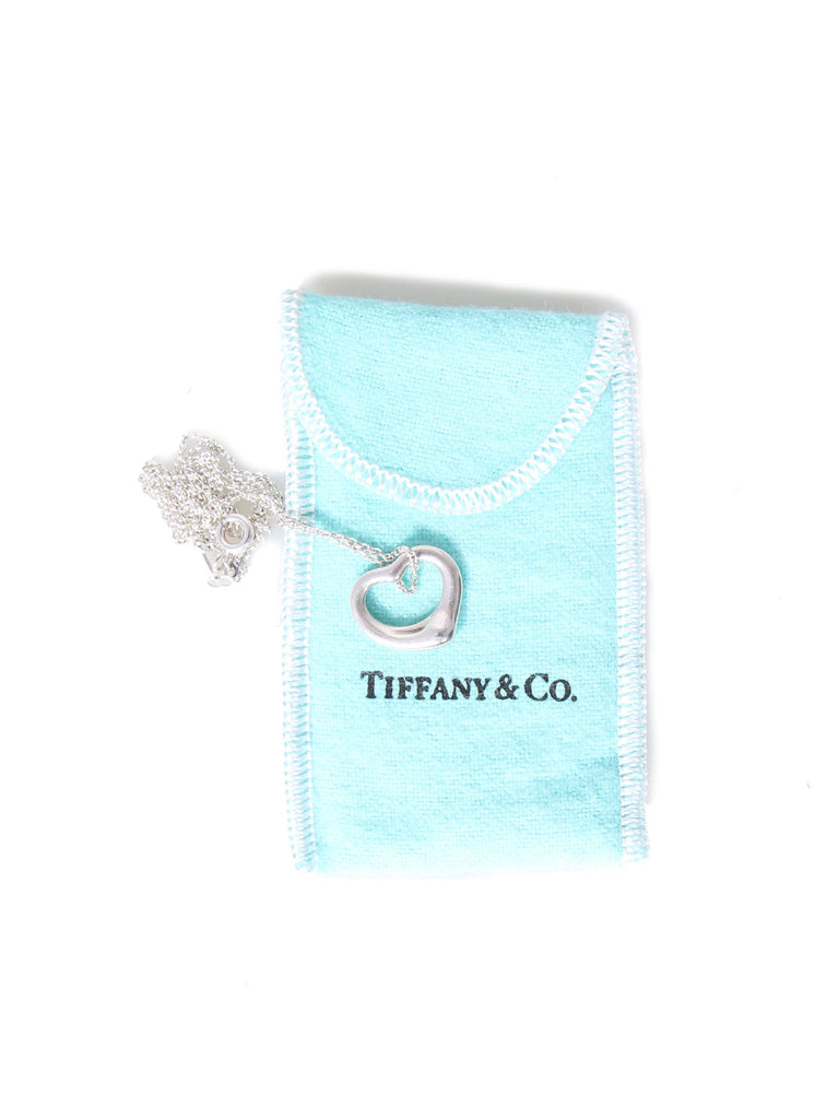 Tiffany & Co. Open Heart Pendant Necklace 