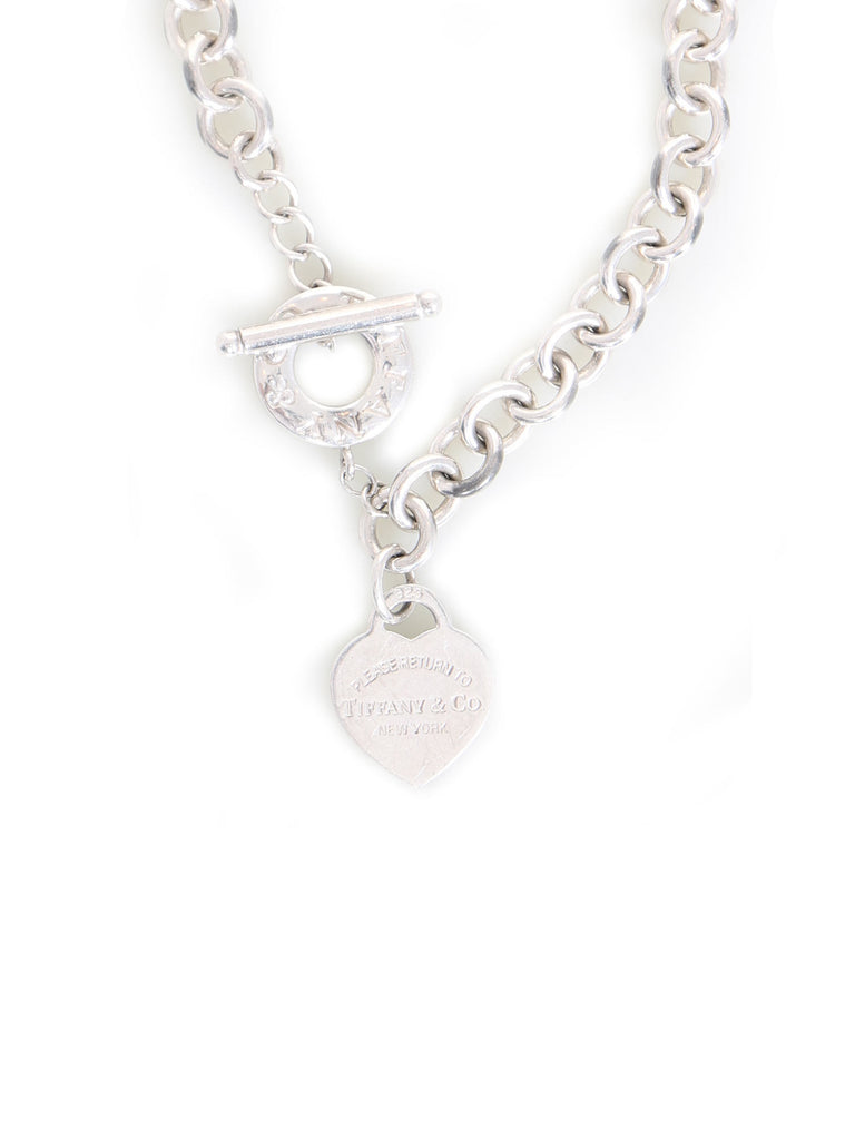 Tiffany & Co. Return To Tiffany Heart Tag In Sterling Silver On A Bead  Necklace in Metallic | Lyst