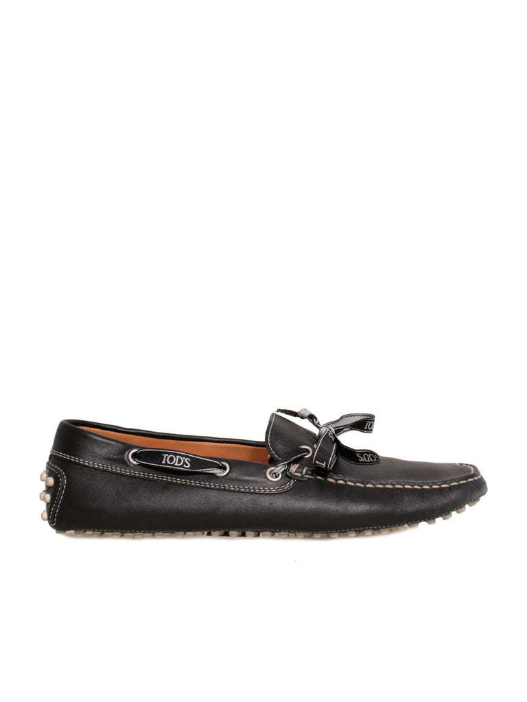 Tod's Leather Ribbon Loafers
