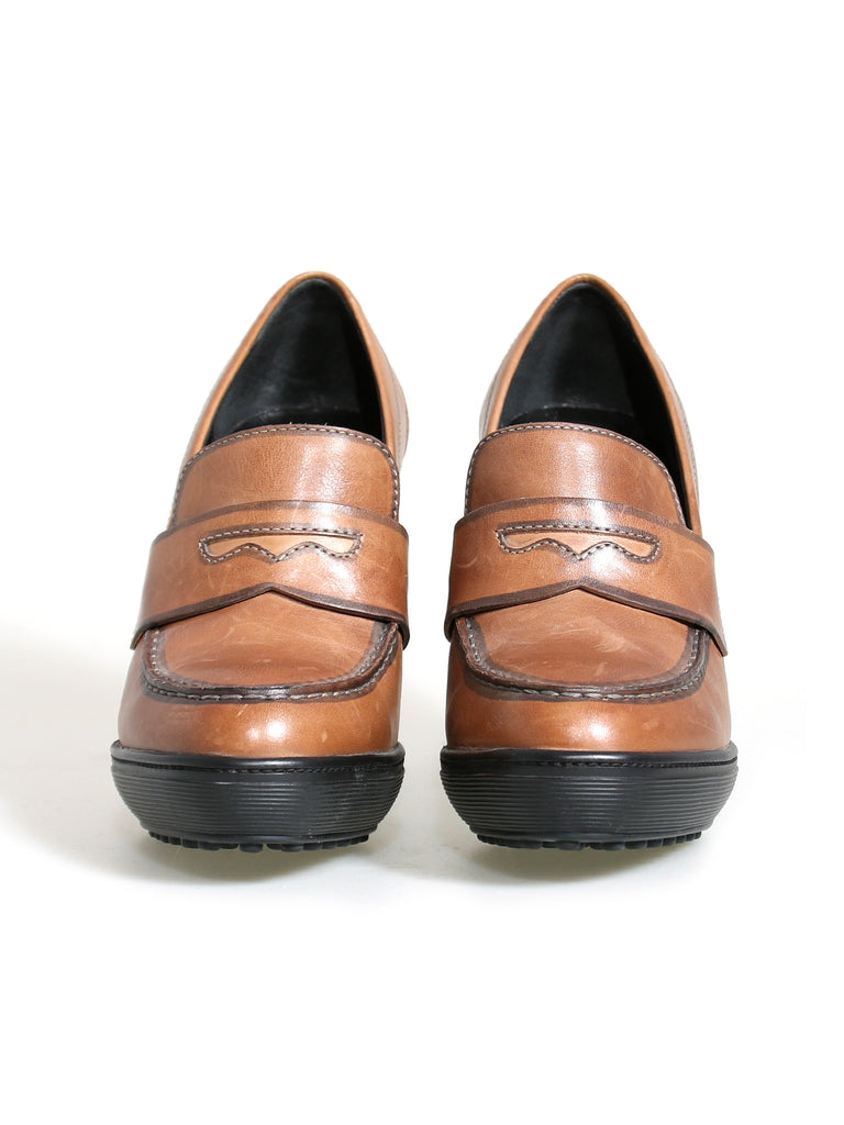 Tod's Leather Loafer Pumps