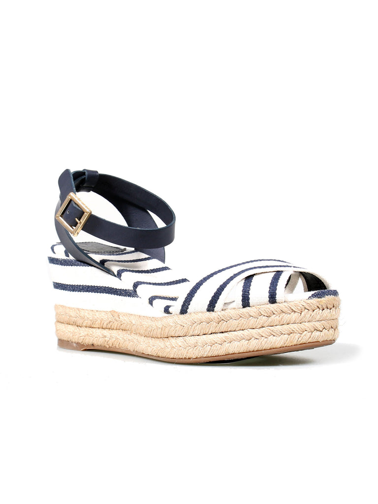 Tory Burch Striped Wedge Sandals 