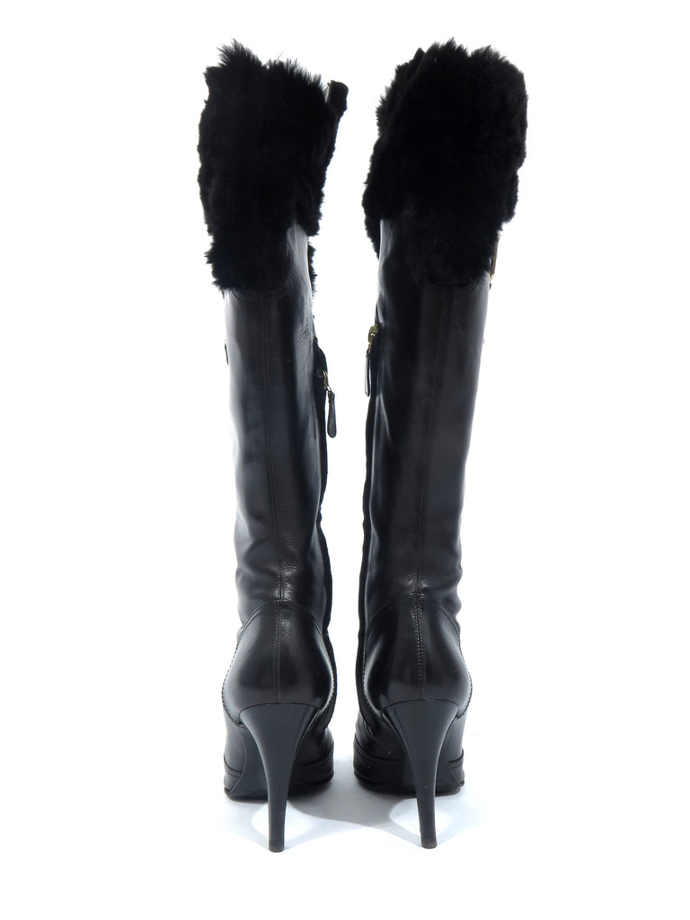 Versace Leather Boots