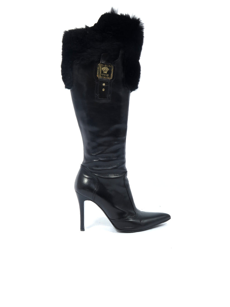 Versace Leather Boots