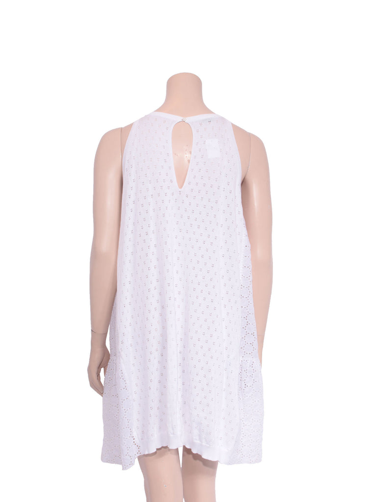 Miu Miu Eyelet Crochet Cotton Dress